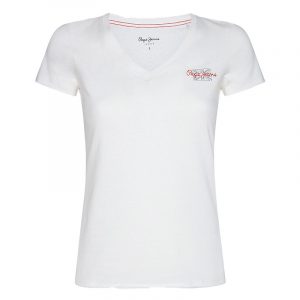 PEPE JEANS BLEU BASIC T-SHIRT WITH LOGO PL504820-803-OFF WHITE