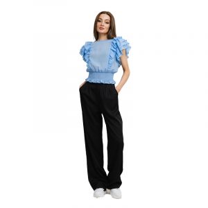 RUT & CIRCLE LYDIA TOP RUT-21-01-10-LIGHT BLUE