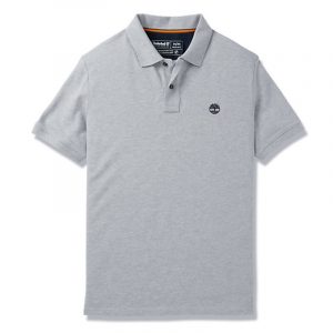 TIMBERLAND SS MILLERS RIVER PIQUE POLO REGULAR TB0A2BNM-052-MEDIUM GREY HEATHER