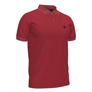 TIMBERLAND SS MILLERS RIVER JACQUARD PIQUE POLO TB0A2BNX-P92-BARBADOS CHERRY