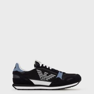 EMPORIO ARMANI MESH SNEAKERS X4X537 XM678 Q092-NAVY+GREY+OP.WHT+SIL