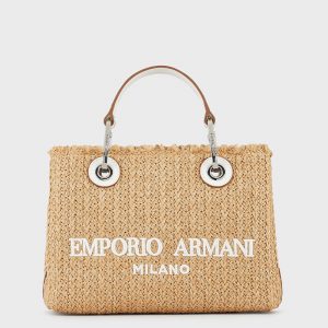 EMPORIO ARMANI SHOPPING BAG Y3D166 YMQ1E 85456-NATUR./BIANCO/BIANCO