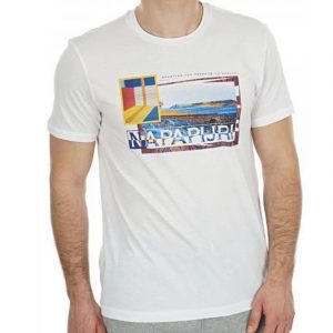 NAPAPIJRI SAYNTE T-SHIRT N0YII4F43-F43-WHITE FANTASY