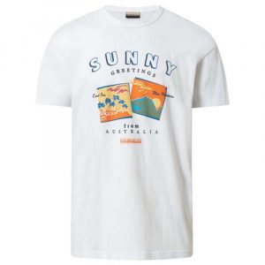 NAPAPIJRI SAMEL T-SHIRT NP0A4E8HFT71-WHITE GRAPHIC